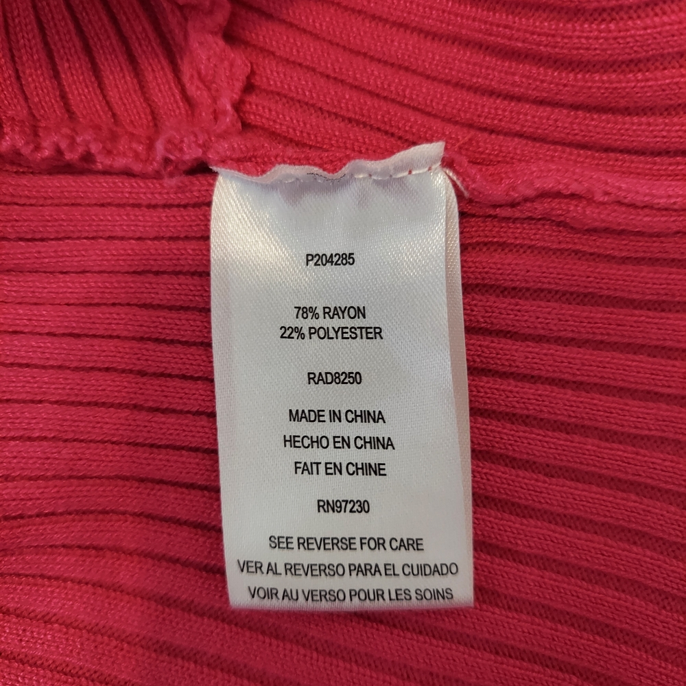 Pink Ribbed Halter Top By Almost Famous Size Medium - Picture 6 of 8